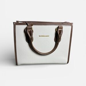 White and Brown Crossbody Bag